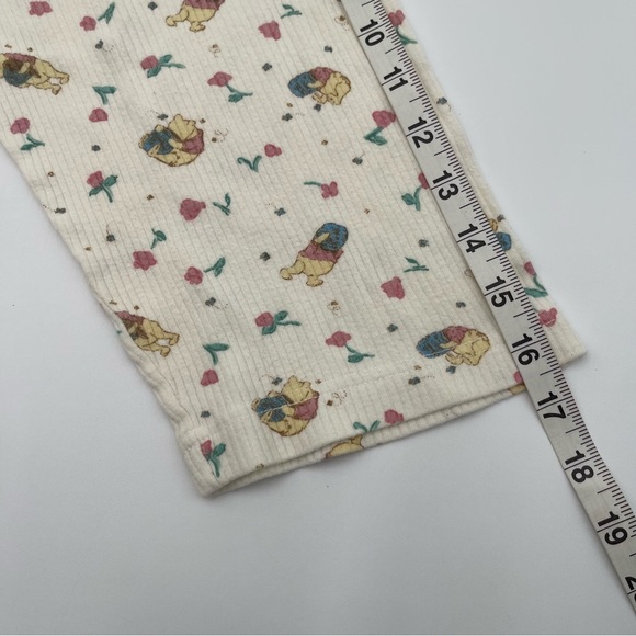 Vintage Disney Winnie the Pooh Floral Top Cotton Henley Pajama Shirt Women’s XL - Picture 15 of 15
